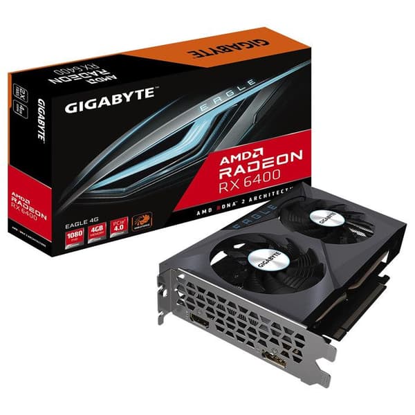 Grafikkort - Gigabyte - Radeon RX 6400 EAGLE - 4 GB - PCI Express 4.0 - HDMI