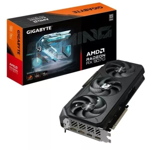 Grafikkort - GIGABYTE - Radeon RX 9070 GAMING OC - 16 GB Svart