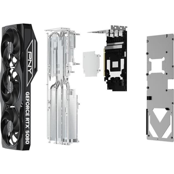 Grafikkort - PNY - GeForce RTX 5080 - 16 GB - Överklockad - PCIe 5.0 (VCG508016TFXPB1-O)