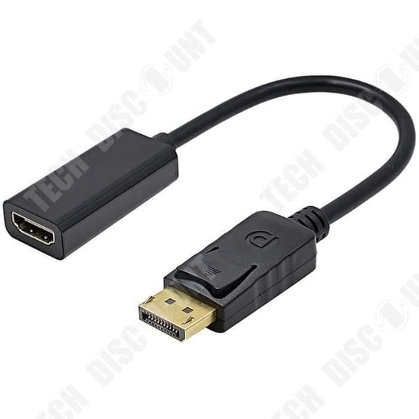 Ljud- och videoadapter - TD® - DisplayPort till HDMI - 1080P - Hög kompatibilitet - Plug-and-play