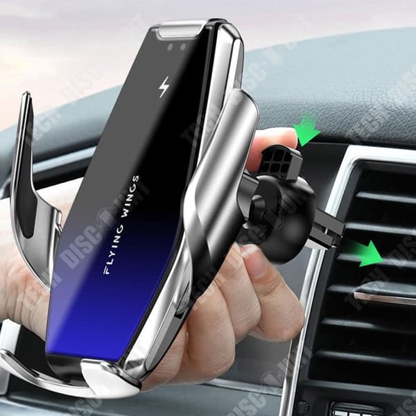 TD® trådlös billaddare Bilnavigeringsfäste Intelligent Öppna/Stäng Mobiltelefonhållare