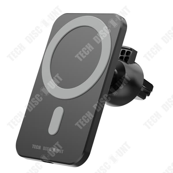 TD® Magnetic Trådlös Laddning Mobiltelefon Hållare Bilnavigeringsfäste Bilhållare