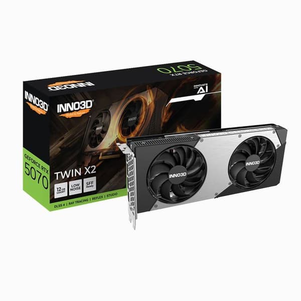 Grafikkort - Inno3D - GeForce RTX 5070 - 12 GB GDDR7 - DLSS 4 - PCI-Express x16