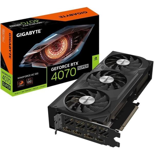 Grafikkort - GIGABYTE - GeForce RTX 4070 SUPER WINDFORCE OC 12G