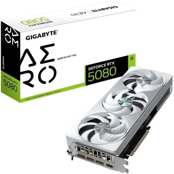 Grafikkort - GIGABYTE - GeForce RTX 5080 AERO OC SFF - 16 GB