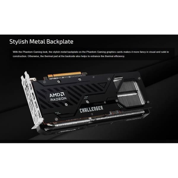 Grafikkort - ASRock - Radeon RX 9070 Challenger - 16 GB GDDR6 - Överklockning - 7680 x 4320