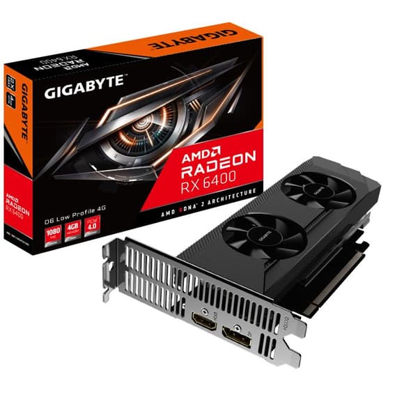 Grafikkort - Gigabyte - Radeon RX 6400 - 4 GB - HDMI - PCI Express 4.0