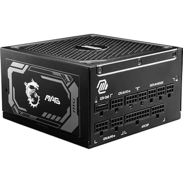 Strömförsörjning - MSI - MAG A1000GL - 1000W - PCIe5 - Hög prestanda