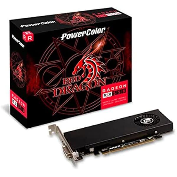 Grafikkort - PowerColor - RX 550 - 4 GB - DVI - HDMI - PCI Express 3.0 x16 Svart