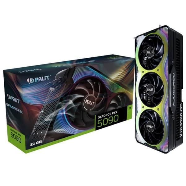 Grafikkort - Palit - GeForce RTX 5090 GameRock - 32GB GDDR7 - PCI Express 4.0 - VR Ready