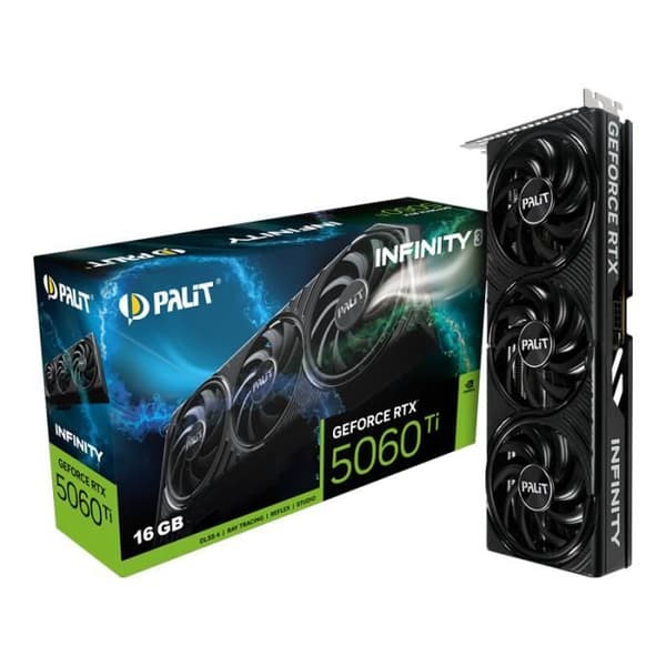 Grafikkort - Palit - GeForce RTX 5060 Ti - 16 GB - NVIDIA RTX - VR-klar