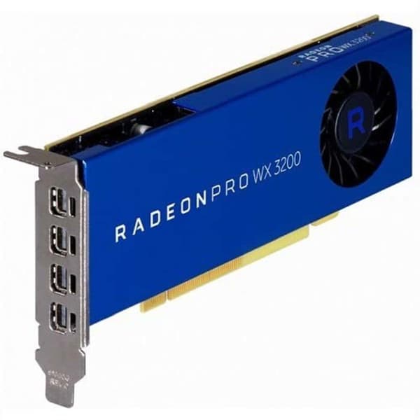 Grafikkort - AMD - Radeon Pro WX 3200 - 4 GB GDDR5 - PCIe 3.0 - 4 Skärmar