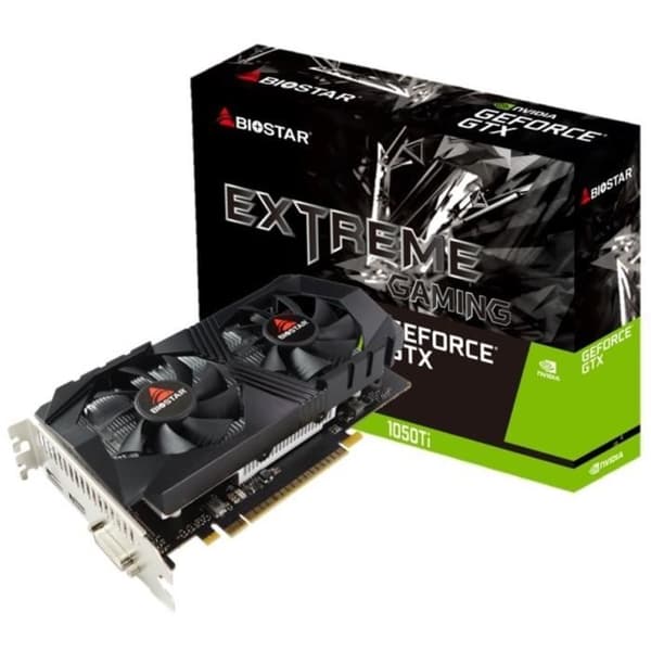 Grafikkort - BIOSTAR - GTX 1050Ti - 4 Go GDDR5 - PCI Express 3.0 - NVIDIA CUDA