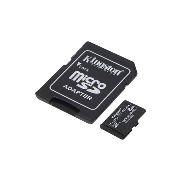 LAGRING, Minneskort, Micro SD, Kingston 8 GB Microsdhc Industrial C10 A1