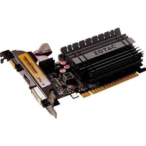 Zotac GeForce GT 730 grafikkort - PCI-E DVI HDMI VGA 2GB - Lågprofil utan fläkt