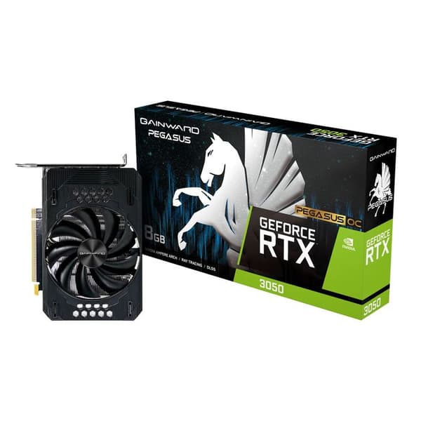 Grafikkort - Gainward - GeForce RTX 3050 - 8GB - Mini ITX - Svart