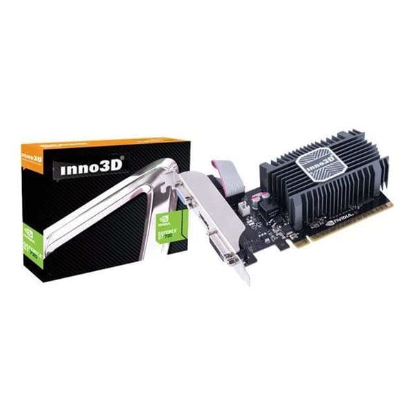 Grafikkort - INNO3D - SVGA GT730 - 2 GB - DirectX 11.1 - OpenGL 4.4 Svart, Silver