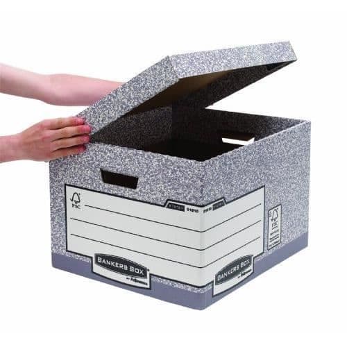 Fellowes - R-Kive Large Heavy Duty Archive Crate - 336x288x377 - Paket med 10 - 01810-FFEU