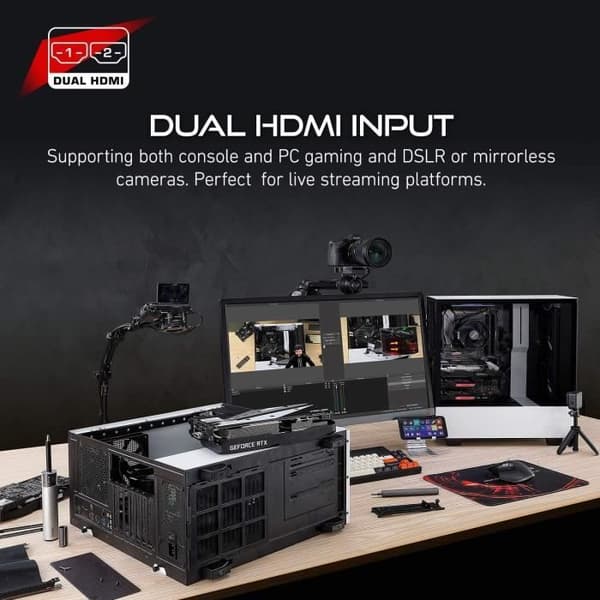 AVerMedia - Streaming - Live-Gamer Duo 4Kp60 HDR Passthrough PCI-E