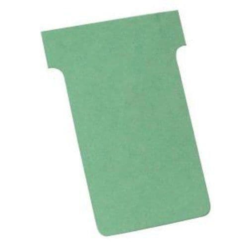 Nobo - Paket med 100 T-indexkort under blister, (Grön) - 2202005