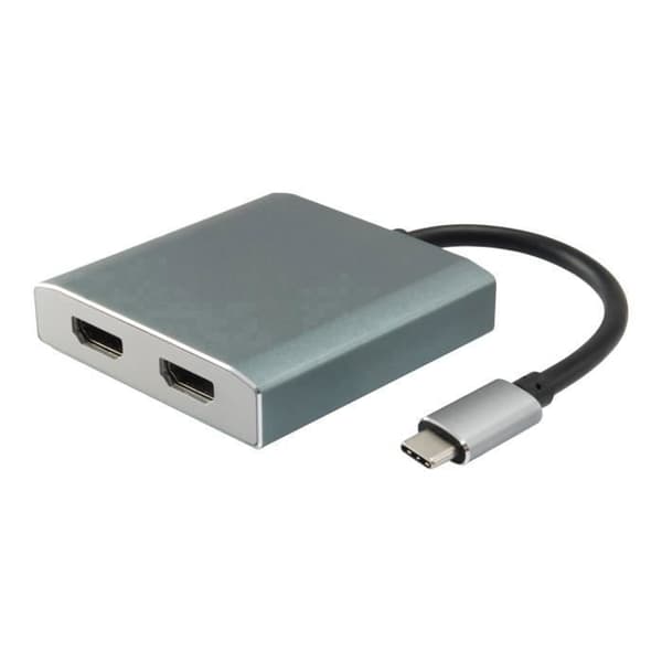 utrusta 2 x HDMI USB-C extern videoadapter