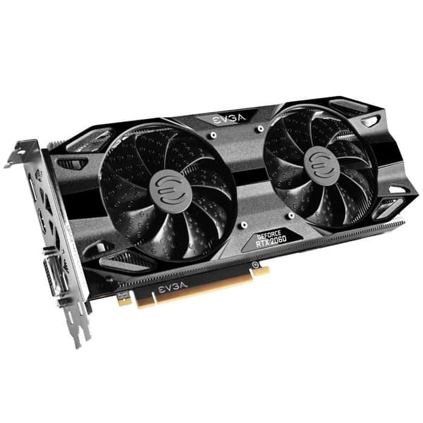 Evga - 12G-P4-2263-KR - GeForce RTX 2060 12GB XC Gaming, 12GB GDDR6, Dubbla fläktar, Metallbakplatta 2 Slots Svart