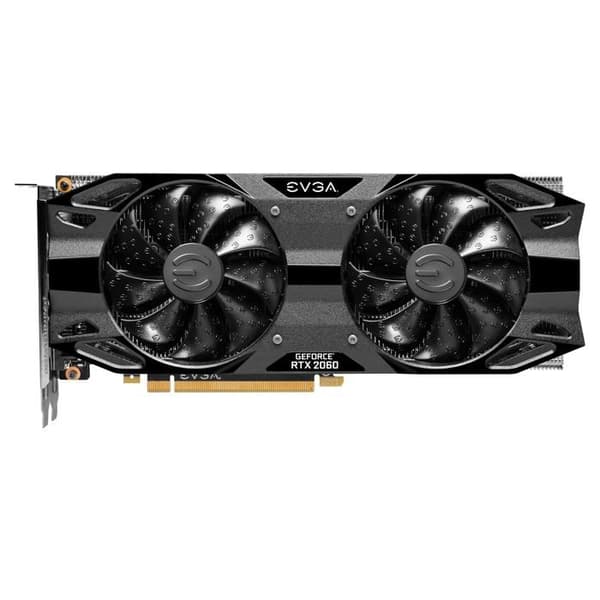 Evga - 12G-P4-2263-KR - GeForce RTX 2060 12GB XC Gaming, 12GB GDDR6, Dubbla fläktar, Metallbakplatta 2 Slots Svart