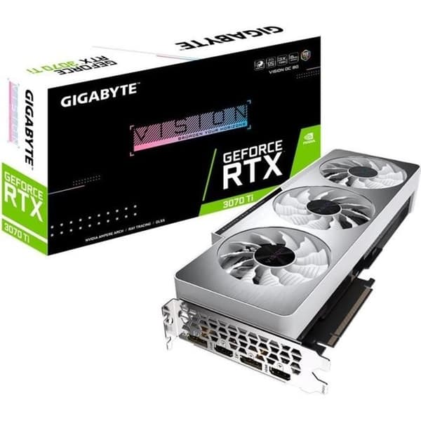 GIGABYTE GeForce RTX 3070 Ti VISION OC 8GB LHR (GV-N307TVISION OC-8GD) Grå