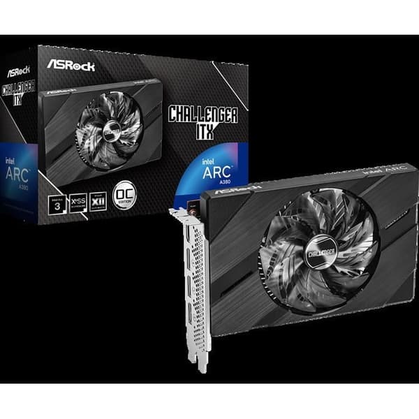 Grafikkort - ASRock - Intel Arc A380 - 6Go GDDR6 - Mini ITX - OC