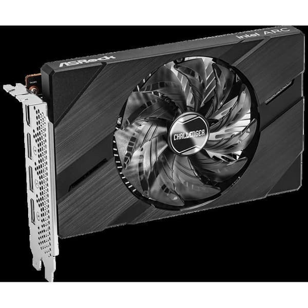 Grafikkort - ASRock - Intel Arc A380 - 6Go GDDR6 - Mini ITX - OC Svart