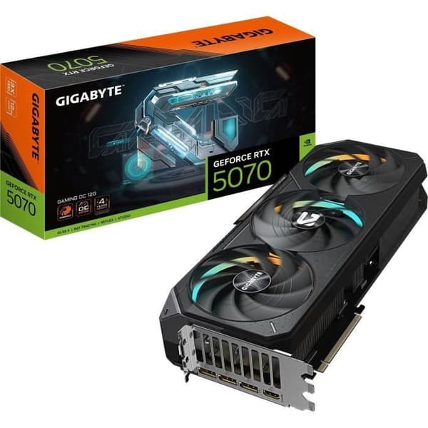 ASUS - Intern grafikkort - Gigabyte GeForce RTX 5070 Ti Gaming OC 16 GB GDDR7 PCI-Express Svart