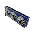 Miniatyrbild 3 av 6: Sparkle Intel Arc B580 Titan OC, 12 GB GDDR6, krosskyldning 2.0, axiventilator, andningsljus, baksida.