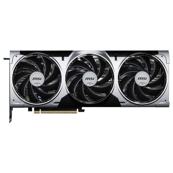 Grafikkort - MSI - GeForce RTX 5080 - 16 GB GDDR7 - Tre fläktar - 7680 x 4320 Grå