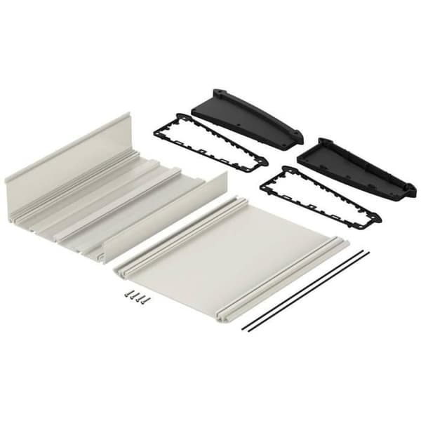 Bopla Alu-Topline ATPH-IP 2385-0300 SET Skrivbordslåda 232,60 x 300 x 86,20 aluminium, naturlig ABS, svart (RAL 9005) 1