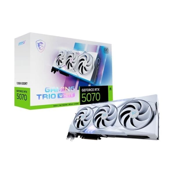 MSI - Intern grafikkort - GeForce RTX 5070 12G GAMING TRIO OC WHITE Vit