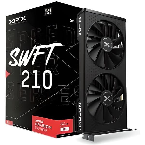 XFX SPEEDSTER SWFT210 AMD Radeon RX 7600 Core Gaming 8GB GDDR6 grafikkort