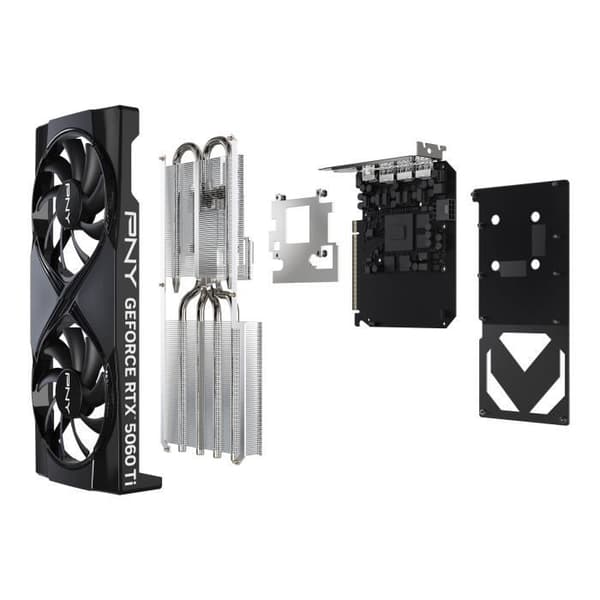 PNY - Grafikkort - GeForce RTX™ 5060 Ti - 8GB - Överklockad Dual Fan DLSS 4