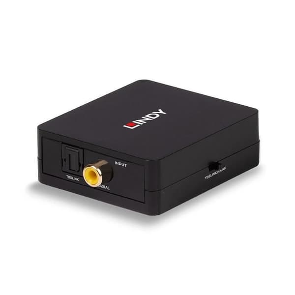 Ljudkonverterare - LINDY - 2-vägs digital SPDIF - Toslink - 192kHz - Svart