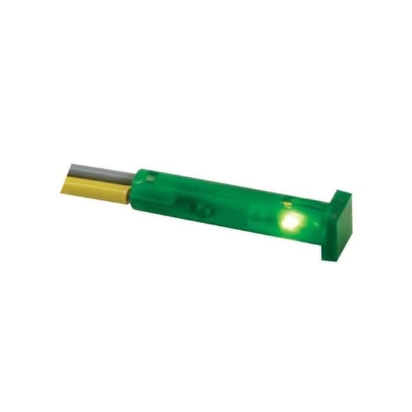 Fyrkantig indikeringslampa 7 x 7mm 12v grön