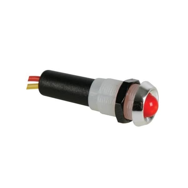 5v röd LED-indikator - kromfodral