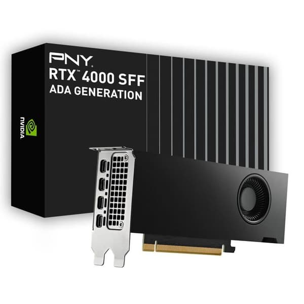 Grafikkort - PNY - NVIDIA RTX 4000 SFF Ada Gen - Aktiv kylning - DirectX 12 - OpenGL 4.5
