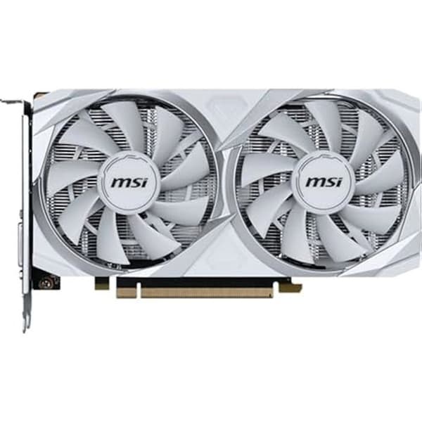 Grafikkort - MSI - GeForce RTX 3050 Ventus 2X XS Vit - 8 GB GDDR6 - 1807 MHz - PCI Express Gen 4