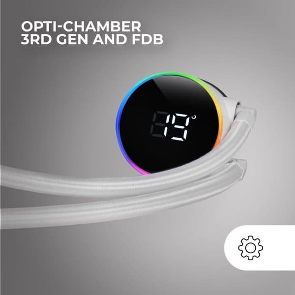 Vätskekylning - Mars Gaming - ML-LCD240 - 500W - LCD-skärm ARGB - Opti-Chamber 3:e generationen