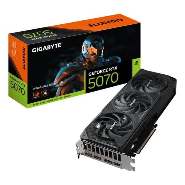 Gigabyte GeForce® RTX 5070 Windforce OC SFF 12G Svart