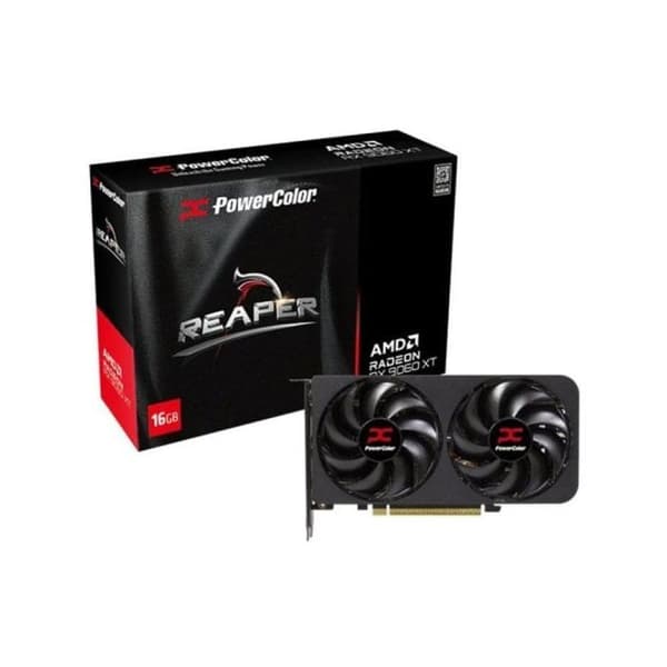 PowerColor Reaper AMD Radeon RX 9060 XT 16GB GDDR6 FSR 4 Svart