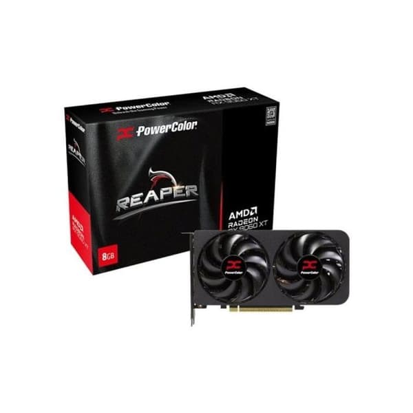 PowerColor Reaper AMD Radeon RX 9060 XT 8GB GDDR6 FSR 4 Svart
