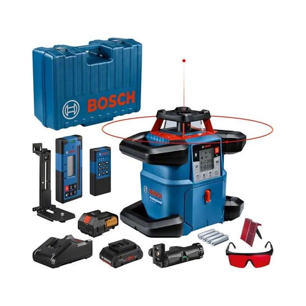 Roterande laser - BOSCH - GRL 600 CHV Professional - Vattentålighet IP68 - Batteritid 60h - Noggrannhet ±0,05mm/m