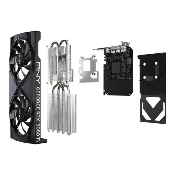 PNY - Grafikkort - GeForce RTX™ 5060 Ti - 16GB - Överklockad Dual Fan DLSS 4