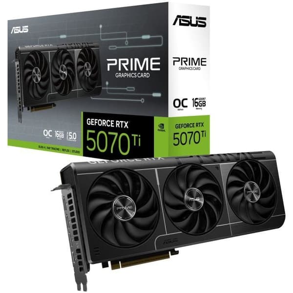Grafikkort - ASUS - PRIME-RTX5070TI-O16G Svart