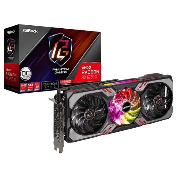 ASRock AMD Radeon RX 6750 XT Phantom Gaming D 12GB OC - 12 GB GDDR6 ...